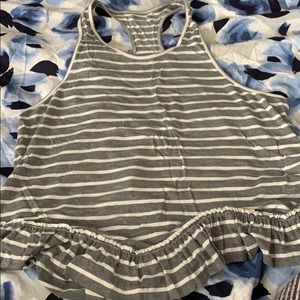 Kate Spade ruffle racer back tank NWT